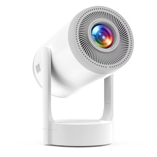 Mini Projector 4K 1080P Andriod 14 Wifi6 BT5.4 Home Cinema Outdoor Portable Projector with Touch Lamp HIFI Speaker