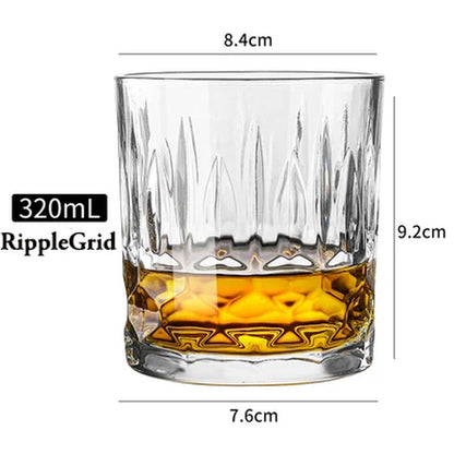 Whiskey Glasses,Scotch Glasses,Old Fashioned Whiskey Glasses/Perfect Gift for Scotch Lovers/Style Glassware for Bourbon/Rum