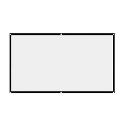 16:9 Simple Projector Curtain 60/72/84/100/120/150 Inch Portable HD Display Screen Home Cinema Theater Movie Home Outdoor Office