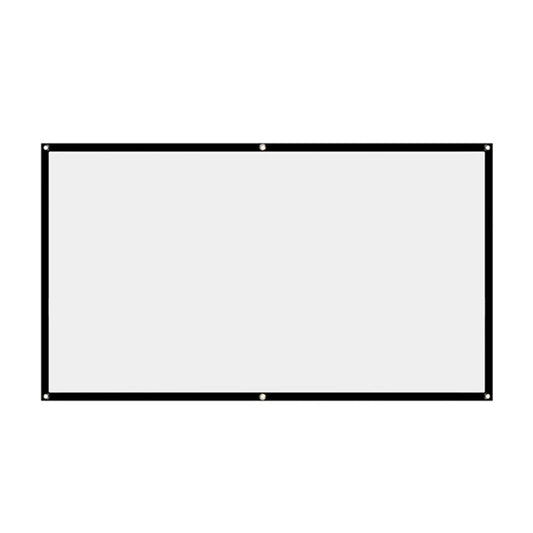 16:9 Simple Projector Curtain 60/72/84/100/120/150 Inch Portable HD Display Screen Home Cinema Theater Movie Home Outdoor Office