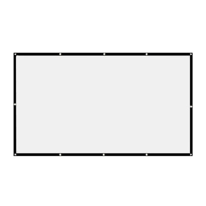 16:9 Simple Projector Curtain 60/72/84/100/120/150 Inch Portable HD Display Screen Home Cinema Theater Movie Home Outdoor Office