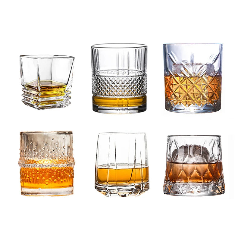 Whiskey Glasses,Scotch Glasses,Old Fashioned Whiskey Glasses/Perfect Gift for Scotch Lovers/Style Glassware for Bourbon/Rum