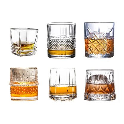 Whiskey Glasses,Scotch Glasses,Old Fashioned Whiskey Glasses/Perfect Gift for Scotch Lovers/Style Glassware for Bourbon/Rum