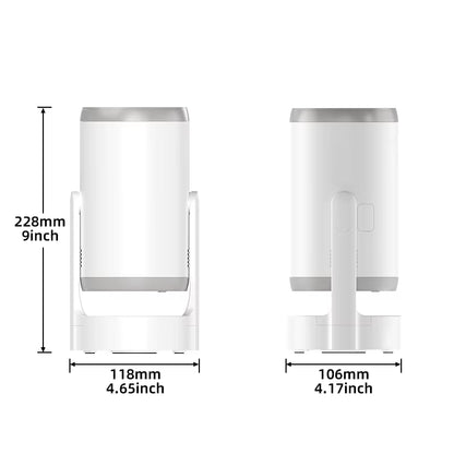 Mini Projector 4K 1080P Andriod 14 Wifi6 BT5.4 Home Cinema Outdoor Portable Projector with Touch Lamp HIFI Speaker